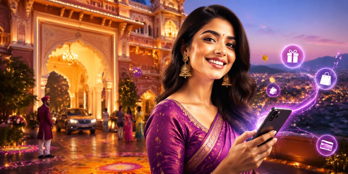 Mobile payment interface on Indian smartphone